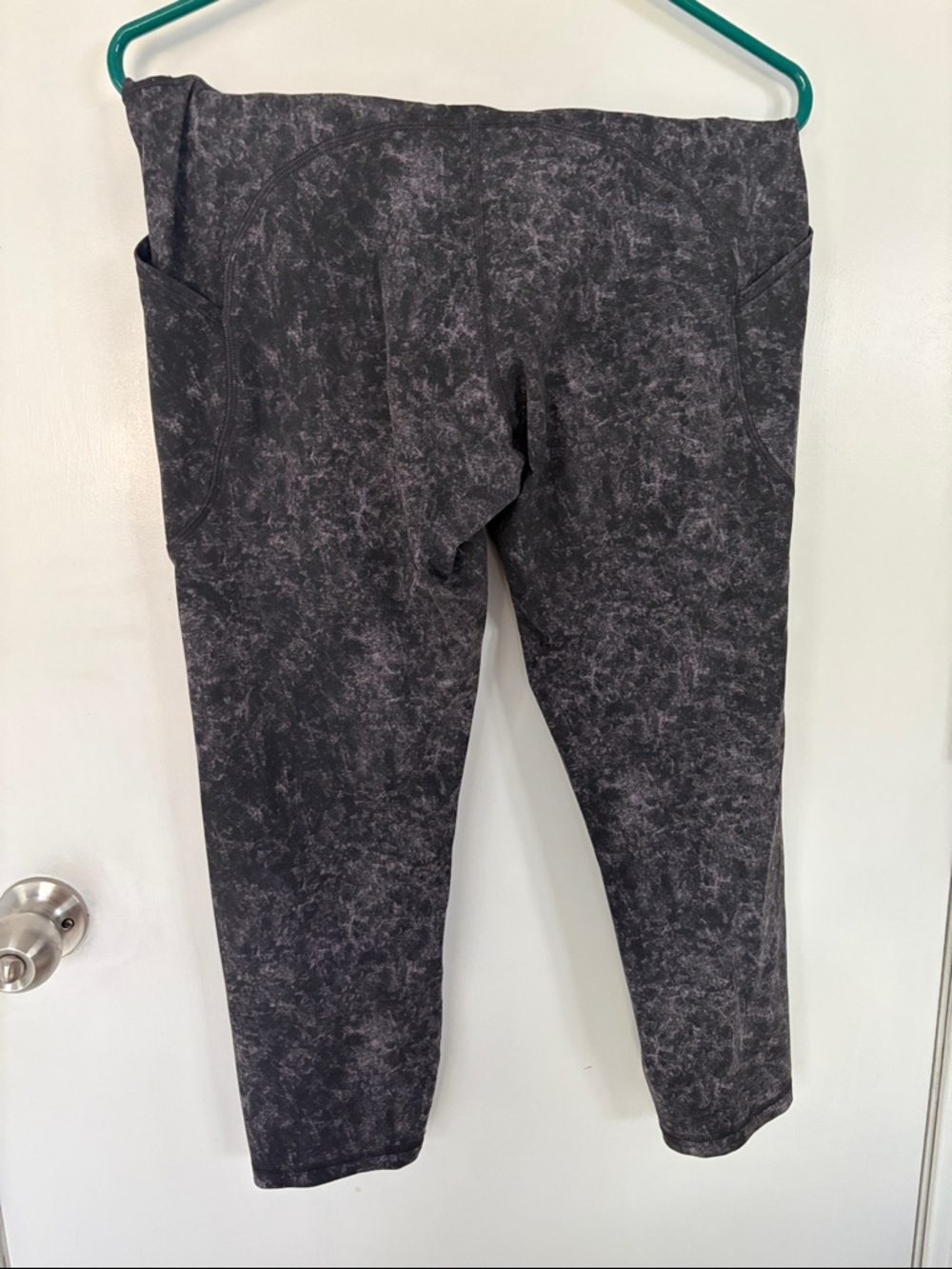 lululemon athletica Black Marbled Leggings